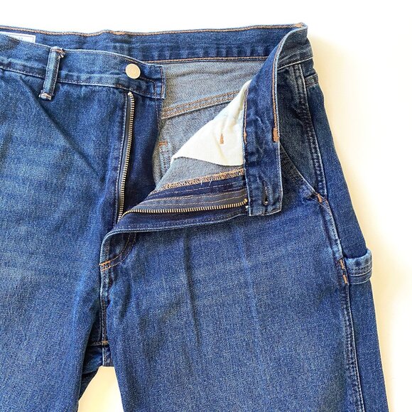 Gap Mens 90s Loose Carpenter Jeans 33x32 Relaxed Fit Dark Wash - Picture 7 of 12